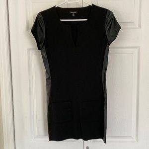 Black tunic shirt dress